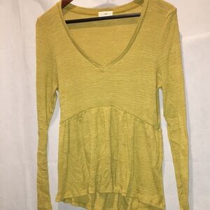 T. La V-neck Long Sleeve Boho Top | Size S